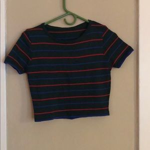 Striped Retro Crop Top